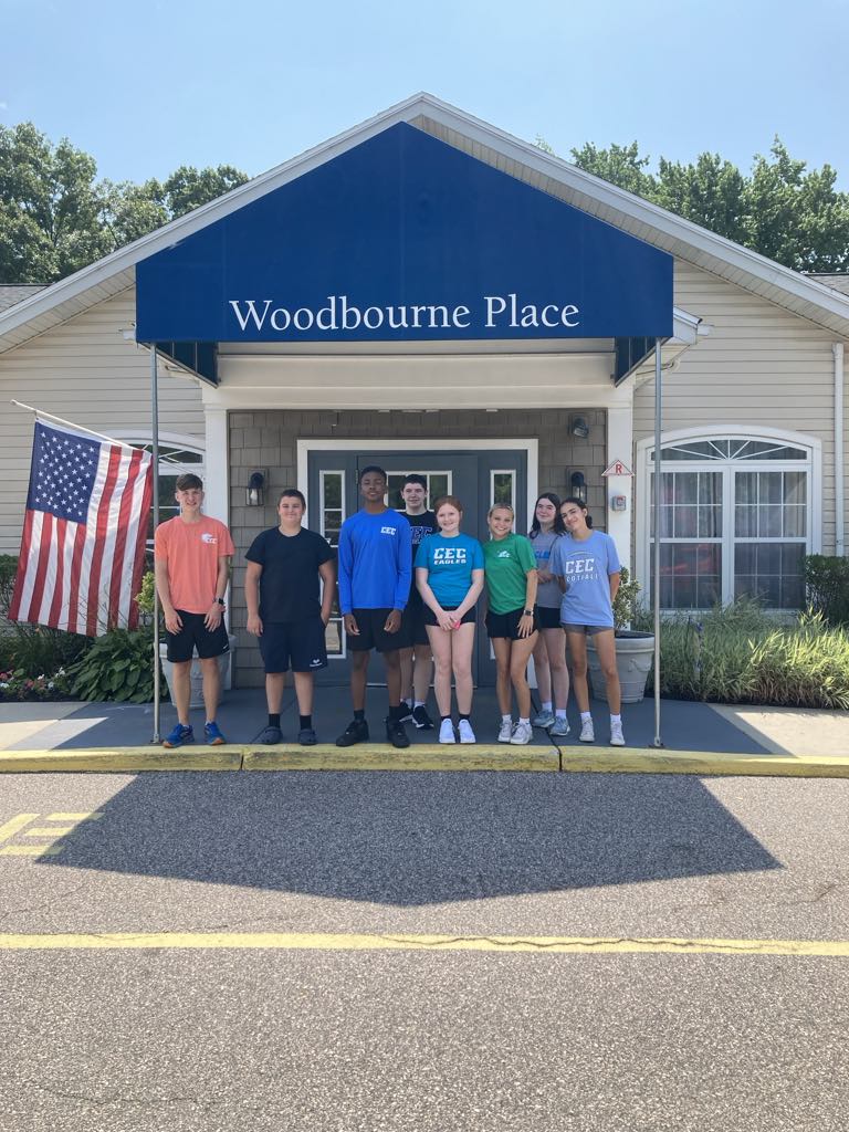 Kids working at Christian Service