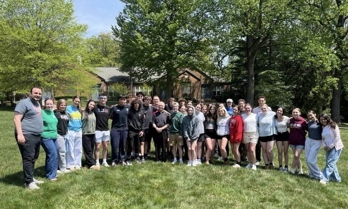 Students on a retreat